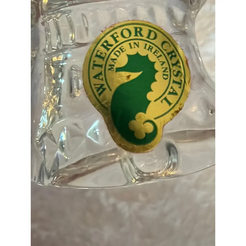 Waterford Crystal Our First Christmas Ornament 2001 Bells w/ Box Ireland MIB